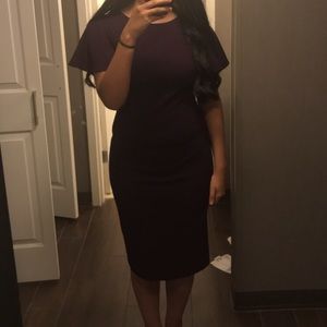 Calvin Klein eggplant colored dress